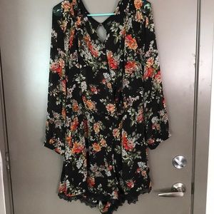 Forever 21 floral Romper